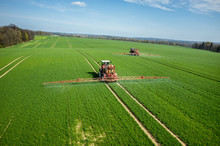 Aerial View Of The Tractor