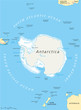 Antarctic Region Political Map