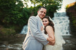 © AS Photo Family - Happy newlyweds near waterfall