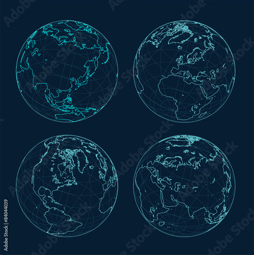 Vector globe background
