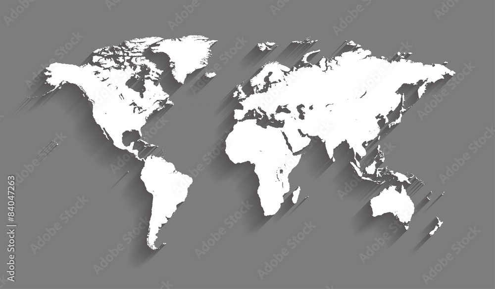 world map vector Stock Vector | Adobe Stock