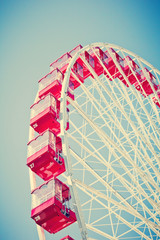 Canvas Print - Vintage summer ferris wheel