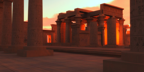 Wall Mural - temple of ancient pharaohs