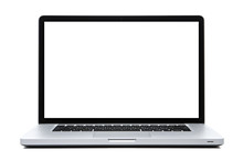 Laptop White Screen On Isolated White