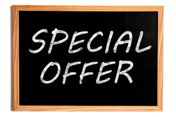 Wall Mural - Special Offer Text on Chalkboard