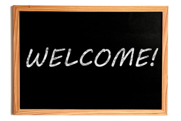 Wall Mural - Welcome Text on Chalkboard