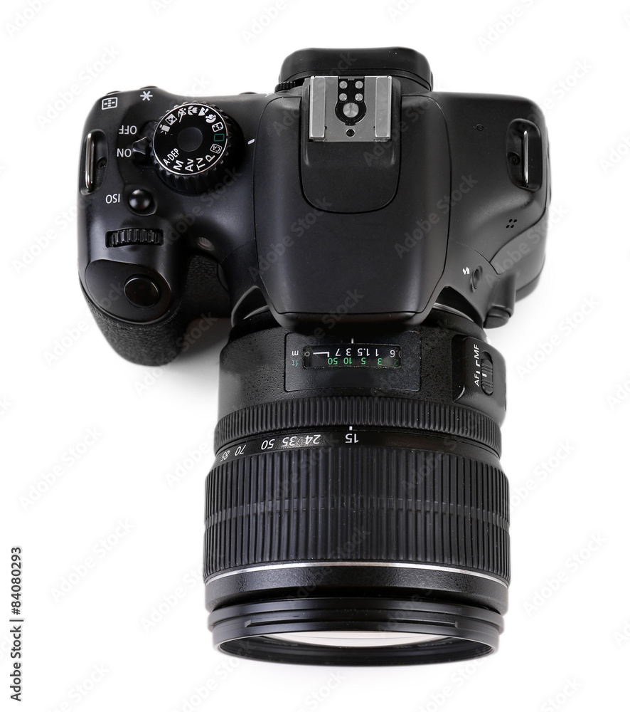 digital photo camera isolated on white