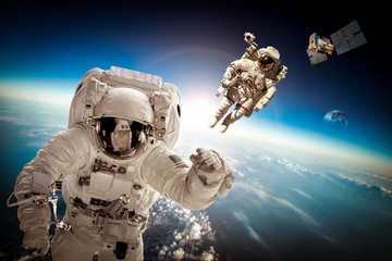Wall Mural - astronaut in outer space
