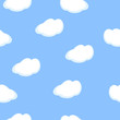 © Iryna Danyliuk - Seamless pattern baby  background  with clouds
