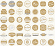 Button Siegel Premium Garantie Angebot Service Shop Logo gold