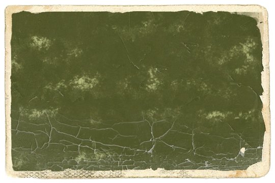 Wall Mural -  - Old photo paper with dark green empty space