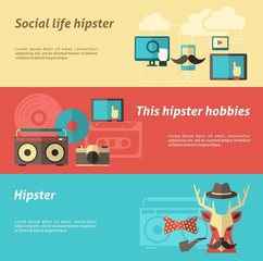 Poster - Hipster Banner Set