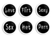 ,Love Buttons / Sexy, Flirt, Hot
