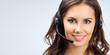 © vgstudio - Portrait of happy smiling young support phone operator