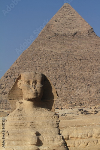 Nowoczesny obraz na płótnie Die Pyramiden und Sphinx von Gizeh in Ägypten
