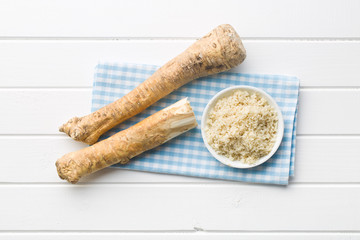 Wall Mural - grated horseradish root