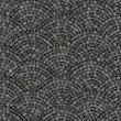 Pattern of gray paving stone mosaic