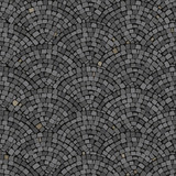 Pattern of gray paving stone mosaic