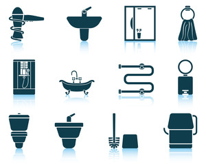 Sticker - Set of bathroom icon