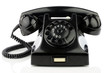 Old retro bakelite telephone.