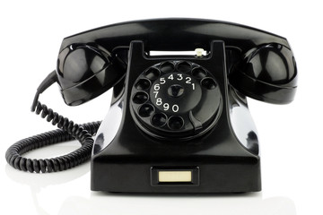old retro bakelite telephone.