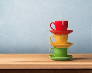 Canvas Print - Cafe, cup, bright.