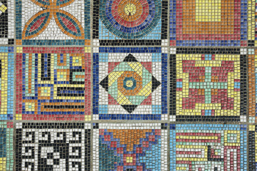 Aufkleber - colorful mosaic flooring or wall