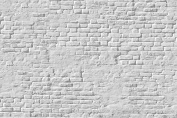 White plastered brick wall