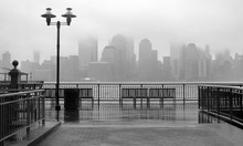 New York City Skyline On A Rainy Day