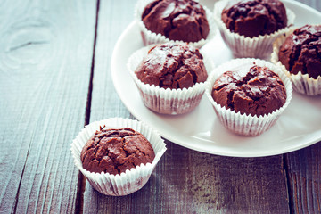 Poster - Chocolate muffins.