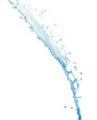 water pouring isolated on the white background