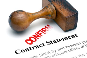 Wall Mural - Contract statement