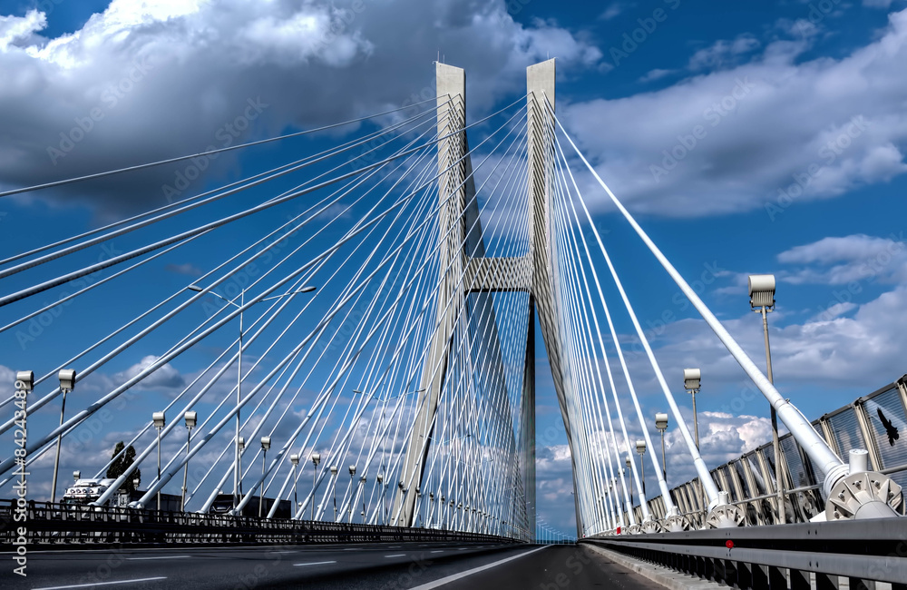 Redzinski Bridge in Wroclaw - obrazy, fototapety, plakaty 