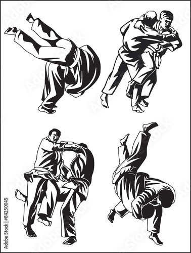 Plakaty Judo  wektorowa-kolekcja-judo-do-ciecia