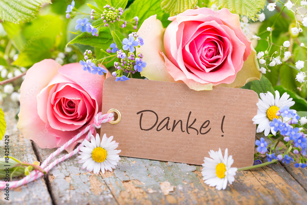 UK Greetings Dankeskarte Mit Blumendesign – Für Ihn/Sie/Freund, Inkl. Umschlag