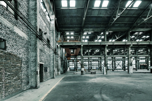 Fototapeta do kuchni Empty floor in abandoned factory