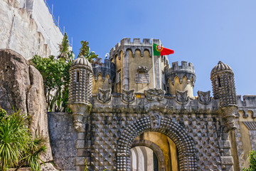 Fototapete - Sintra, Portugal. Pena National Palace. Palacio Nacional da Pena
