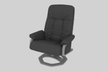 Black Leather Office Chair.