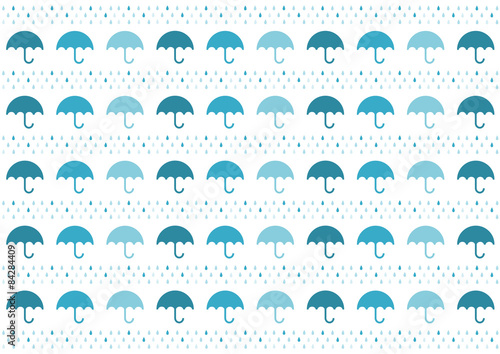 雨と傘 梅雨 背景素材 Stock イラスト Adobe Stock