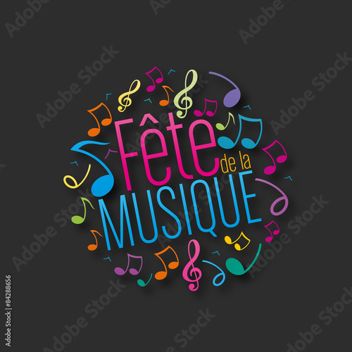 Affiche Fete De La Musique Vecteur Stock Adobe Stock