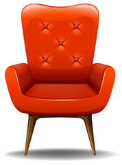 Sticker - Orange chair