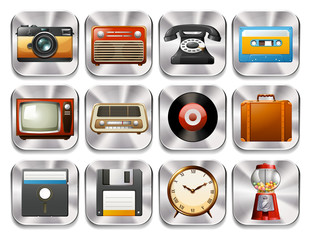 Sticker - Retro icons