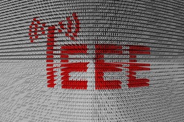 Wall Mural - binary code high-speed serial bus ieee