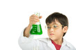 © wckiw - Little boy learning in chemecal in science in class