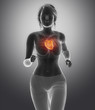 © CLIPAREA.com - Athlete Female with healhy heart