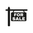 The for sale icon. Sale symbol. Flat
