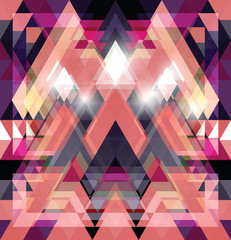 Wall Mural - triangular space design.