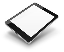 Tablet Computer With Blank Screen.
