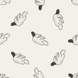 platypu doodle seamless pattern background