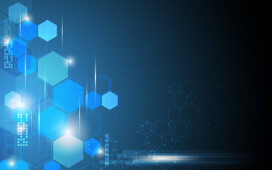 Wall Mural - vector abstract science concept background